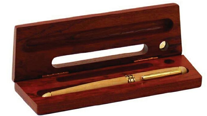 Rosewood Pen Box with Business Card Stand/ Pen Stand 1 Rosewood Pen Box with Business Card Stand/ Pen Stand 1