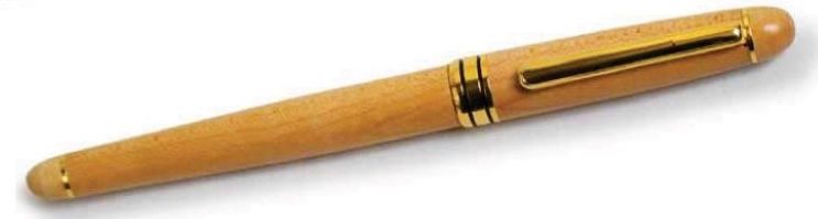 Maple Roller Pen with Velvet Pouch 1 Maple Roller Pen with Velvet Pouch 1