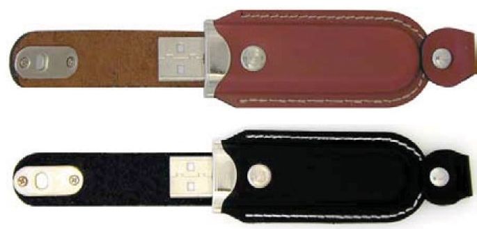 Genuine USB Leather Flash Memory Stick - 1GB 1 Genuine USB Leather Flash Memory Stick - 1GB 1