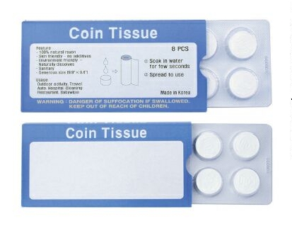 Coin Tissue Packets 1 Coin Tissue Packets 1