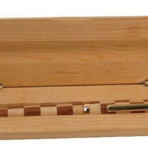Maple Pen Box with Stand 1 Maple Pen Box with Stand 1