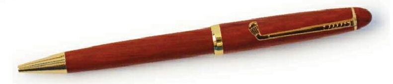 Rosewood Golf Clip Ballpoint Pen with Velvet Pouch 1 Rosewood Golf Clip Ballpoint Pen with Velvet Pouch 1
