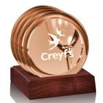 Aladdin Coaster - Set of 4 on Rosewood - Copper Aladdin Coaster - Set of 4 on Rosewood - Copper