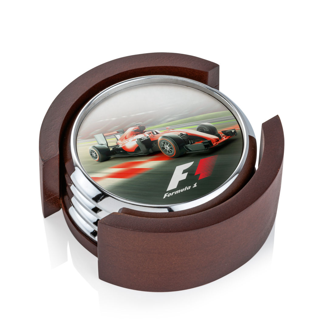 Danville VividPrint? Coaster on Colfax Base - Set of 4 1