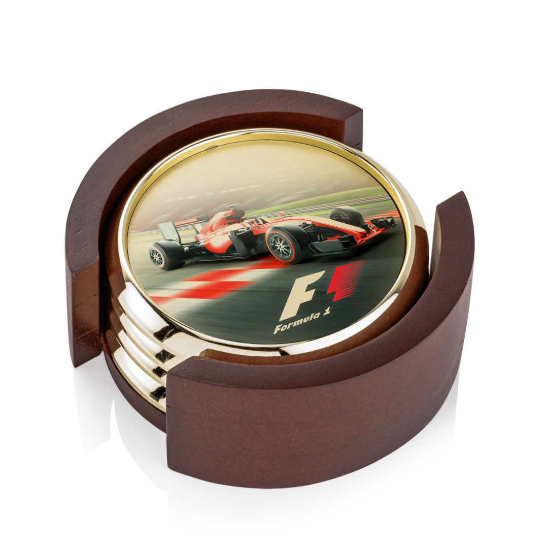Danville VividPrint? Coaster on Colfax Base - Set of 4 1