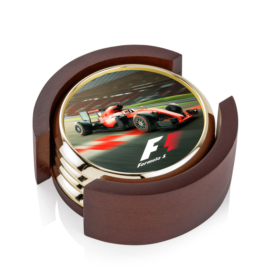 Danville VividPrint? Coaster on Colfax Base - Set of 4 1