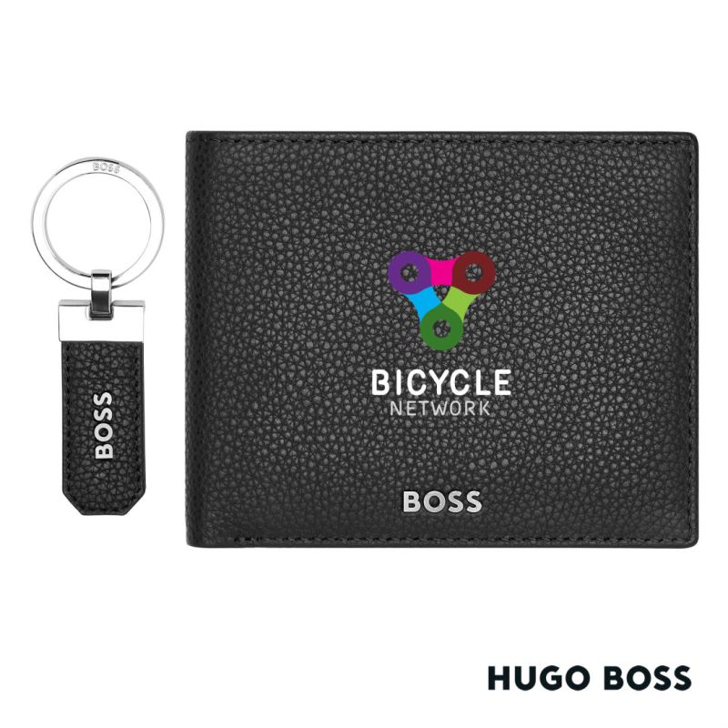 Hugo Boss® Classic Grained Key ring & Wallet Set 1 Hugo Boss® Classic Grained Key ring & Wallet Set 1