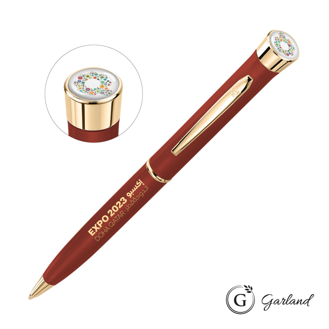 Garland® Color Matte Custom Twist Ballpoint Pen - Gold 1