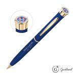 Garland® Color Matte Custom Twist Ballpoint Pen - Gold - Matte Blue / Gold Garland® Color Matte Custom Twist Ballpoint Pen - Gold - Matte Blue / Gold