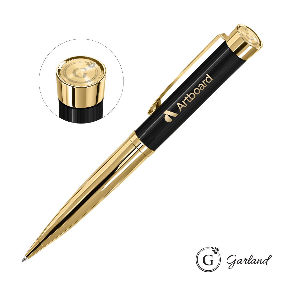 Garland® Executive Emblem Monogram Twist Pen - Gold 1