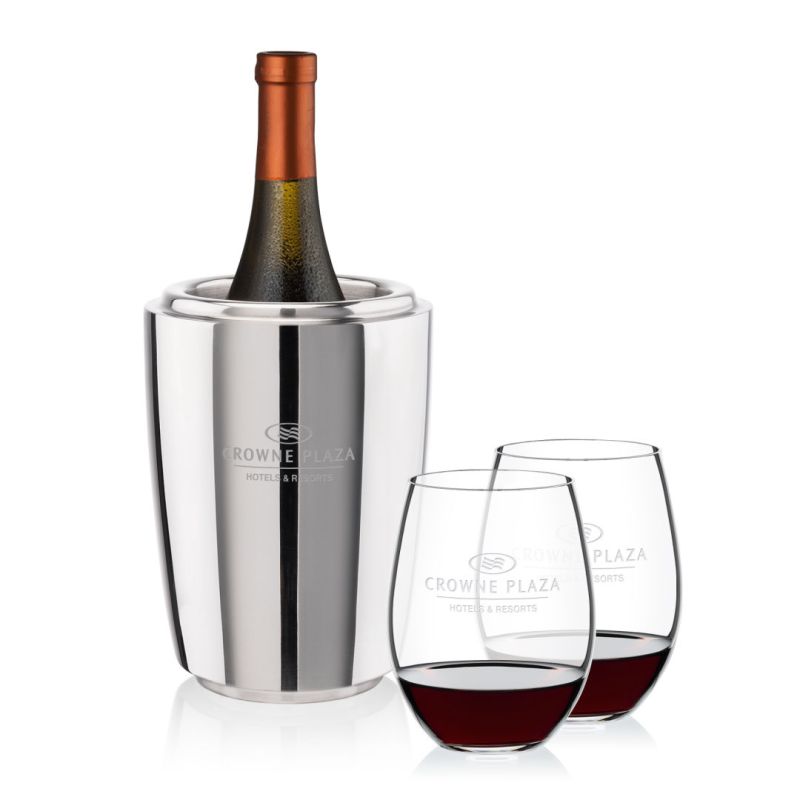 Pescara Wine Cooler & RIEDEL Stemless Wine Set 1 Pescara Wine Cooler & RIEDEL Stemless Wine Set 1