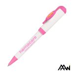 Jumbo VividPrint™ Billboard Twist White Pen - Colored Accent - White / Pink Jumbo VividPrint™ Billboard Twist White Pen - Colored Accent - White / Pink