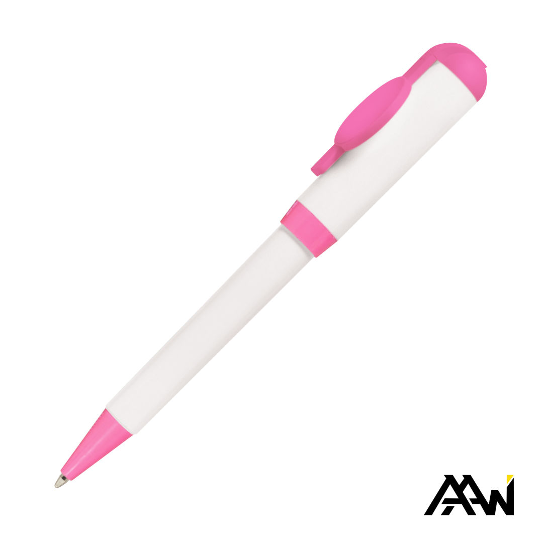 Jumbo VividPrint™ Billboard Twist White Pen - Colored Accent 1