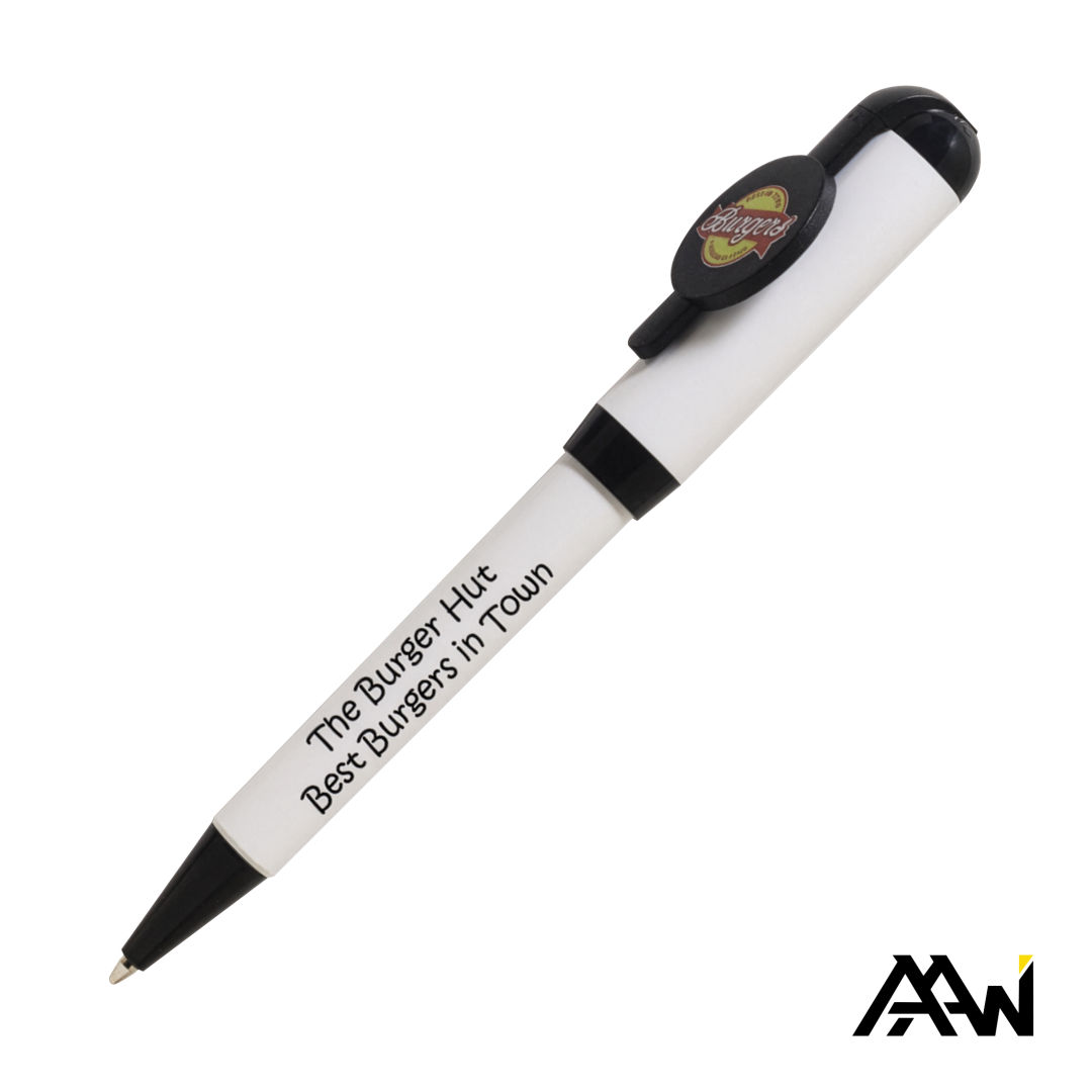 Jumbo VividPrint™ Billboard Twist White Pen - Colored Accent 1