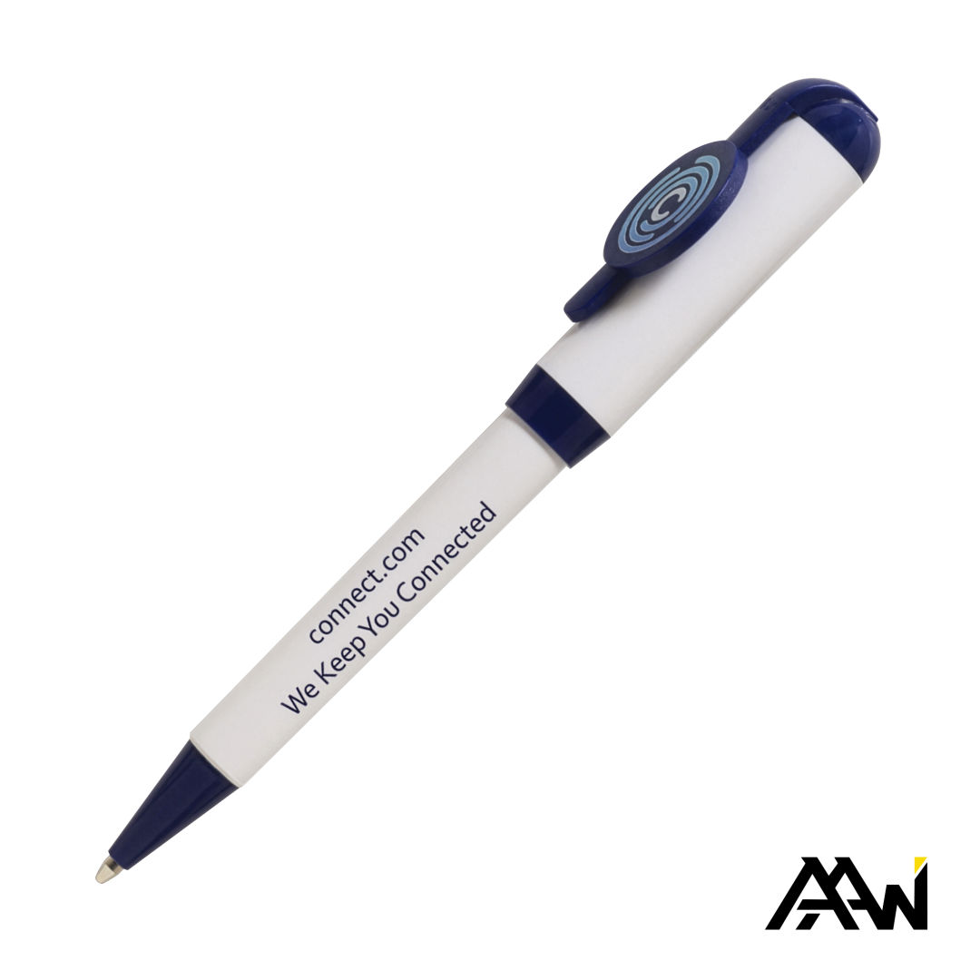 Jumbo VividPrint™ Billboard Twist White Pen - Colored Accent 1