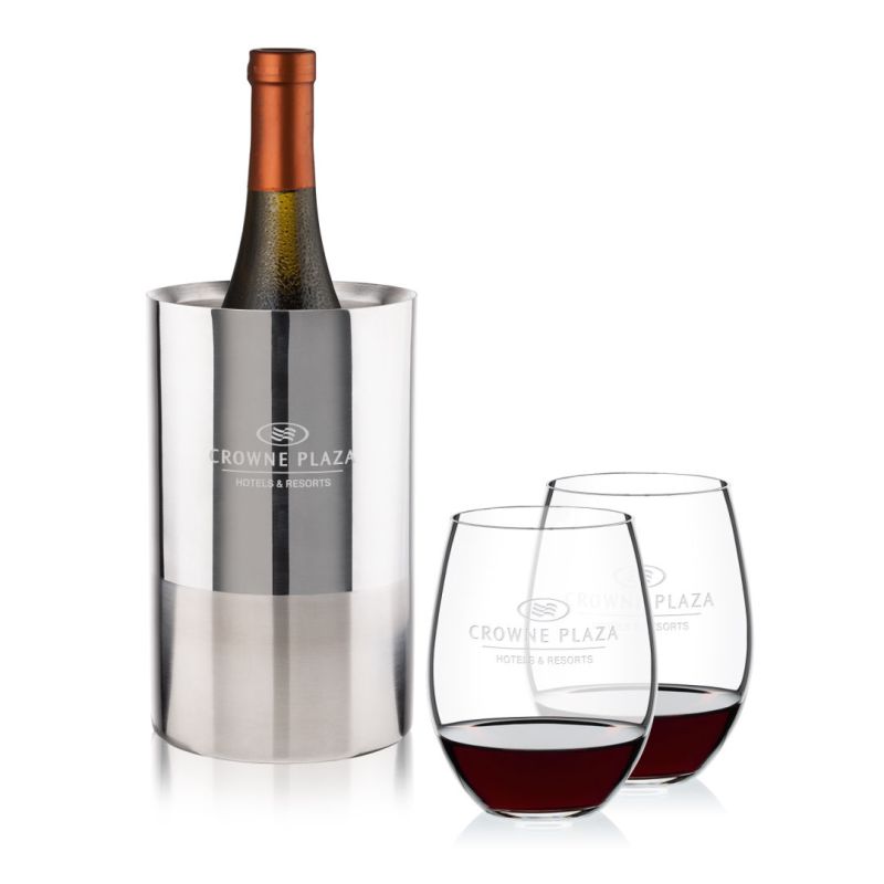 Catania Wine Cooler & RIEDEL Stemless Wine Set 1 Catania Wine Cooler & RIEDEL Stemless Wine Set 1