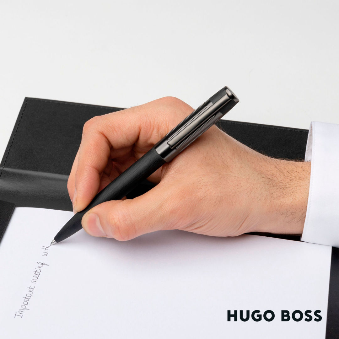 Hugo Boss® Gear Rib Ballpoint Pen 1