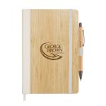 Forleo Bamboo Notebook/Lucky Pen - Natural / Gun Metal / 5.5 x 8.25 Forleo Bamboo Notebook/Lucky Pen - Natural / Gun Metal / 5.5 x 8.25