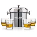 Milano Ice Bucket & Sterling On-the-Rocks Set - Set of 5 Milano Ice Bucket & Sterling On-the-Rocks Set - Set of 5