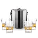Catania Ice Bucket & Santana On-the-Rocks Set - Set of 5 (Blank) Catania Ice Bucket & Santana On-the-Rocks Set - Set of 5 (Blank)