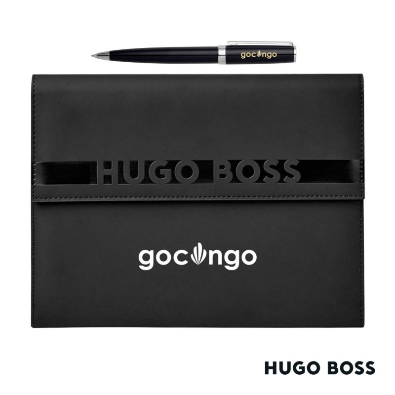 Hugo Boss® Ballpoint Pen & A5 Folder Set 1 Hugo Boss® Ballpoint Pen & A5 Folder Set 1
