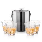 Catania Ice Bucket & Arrellano On-the-Rocks Set - Set of 5 (Blank) Catania Ice Bucket & Arrellano On-the-Rocks Set - Set of 5 (Blank)