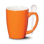 Winfield Mug & Spoon 15oz - Imprinted - Orange (Blank) Winfield Mug & Spoon 15oz - Imprinted - Orange (Blank)