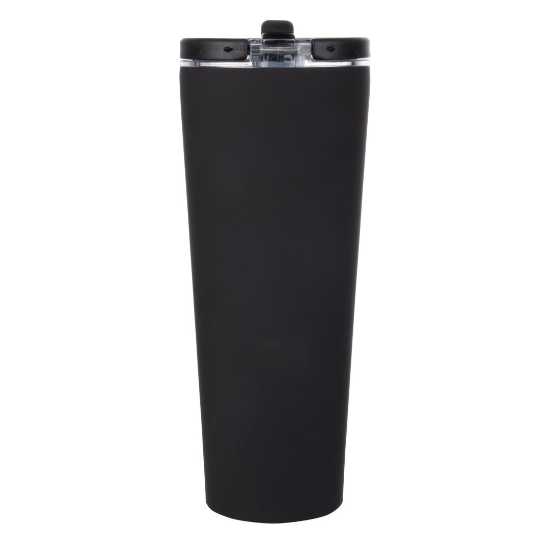 Krantz Rubberized Tumbler w/Straw & Carry Handle - 30oz 1