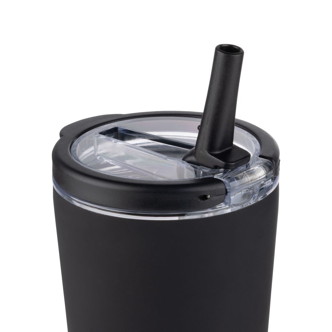 Krantz Rubberized Tumbler w/Straw & Carry Handle - 30oz 1