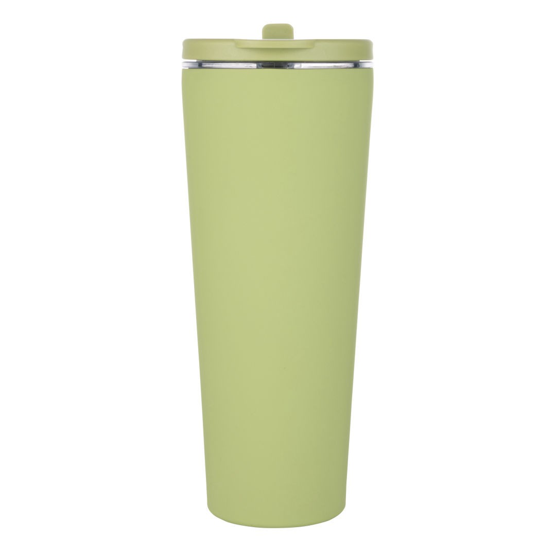 Krantz Rubberized Tumbler w/Straw & Carry Handle - 30oz 1