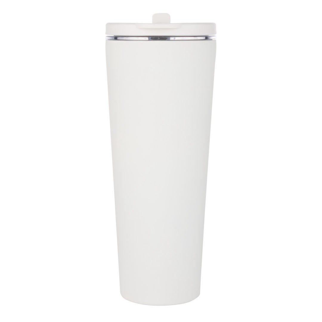 Krantz Rubberized Tumbler w/Straw & Carry Handle - 30oz 1