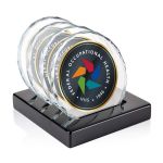 Porterfield VividPrint Coasters - Set of 4 on Piano Finish Black 1 Porterfield VividPrint Coasters - Set of 4 on Piano Finish Black 1