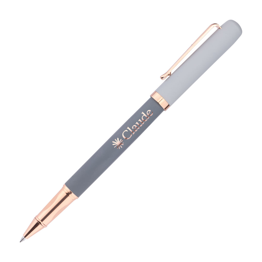 Goldfinch Dual Toned Rollerball Pen w/Rose Accents 1