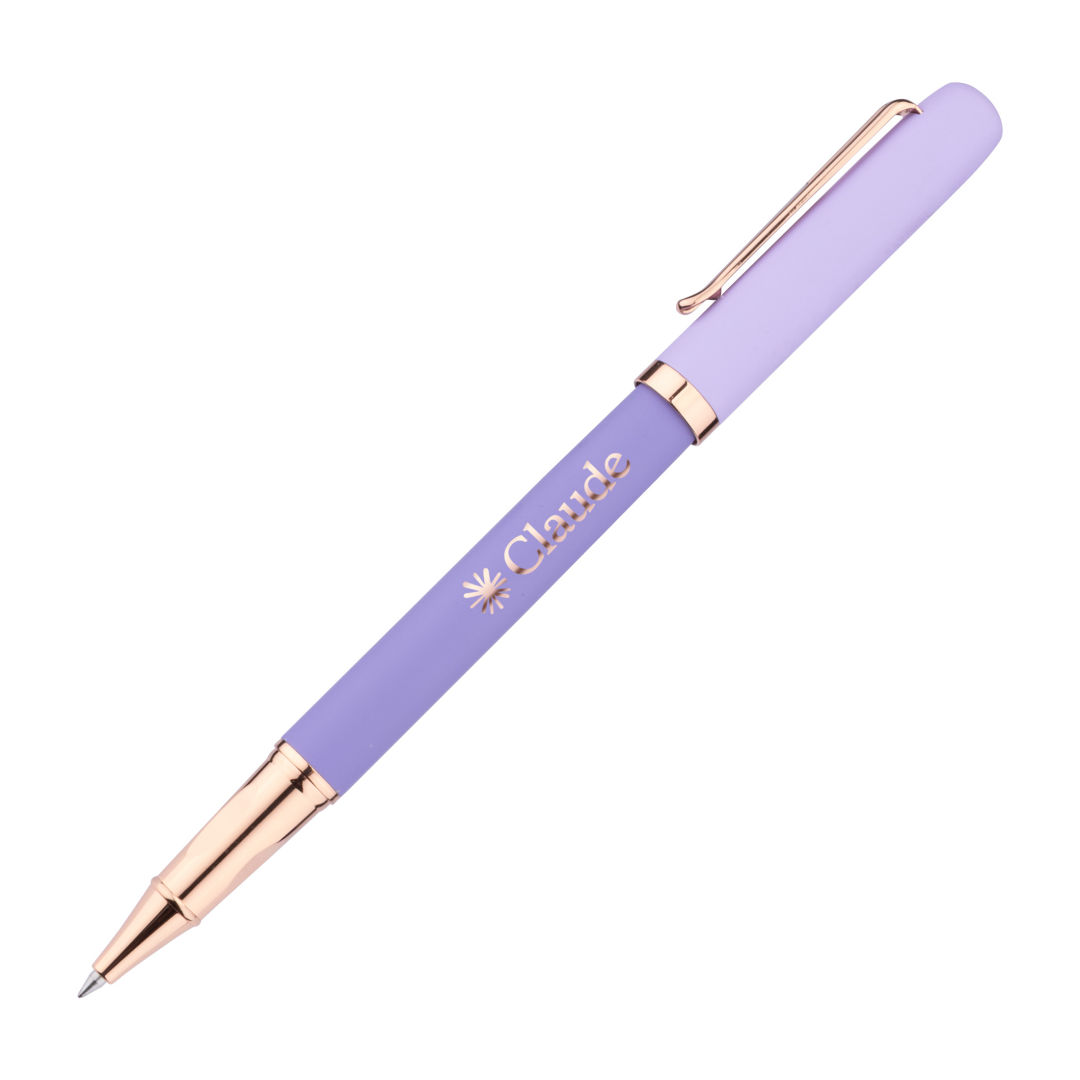 Goldfinch Dual Toned Rollerball Pen w/Rose Accents 1