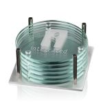 Barnaby Coaster on Aluminum - Set of 6 Barnaby Coaster on Aluminum - Set of 6