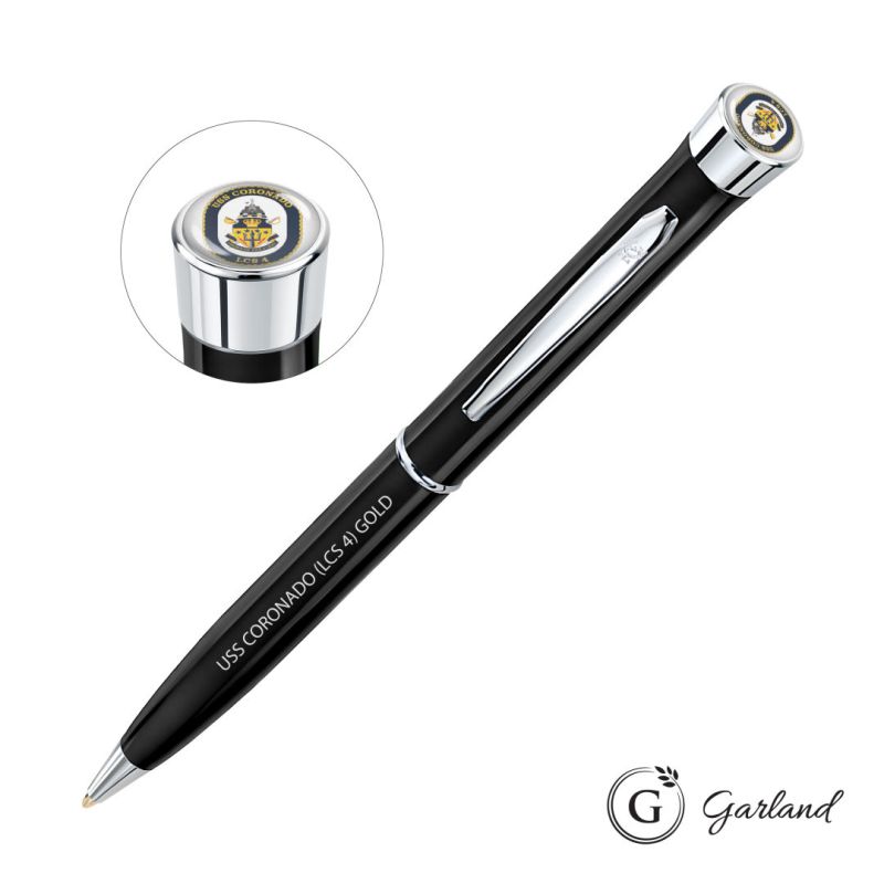 Garland® Color Custom Twist Ballpoint Pen - Chrome Accent 1 Garland® Color Custom Twist Ballpoint Pen - Chrome Accent 1