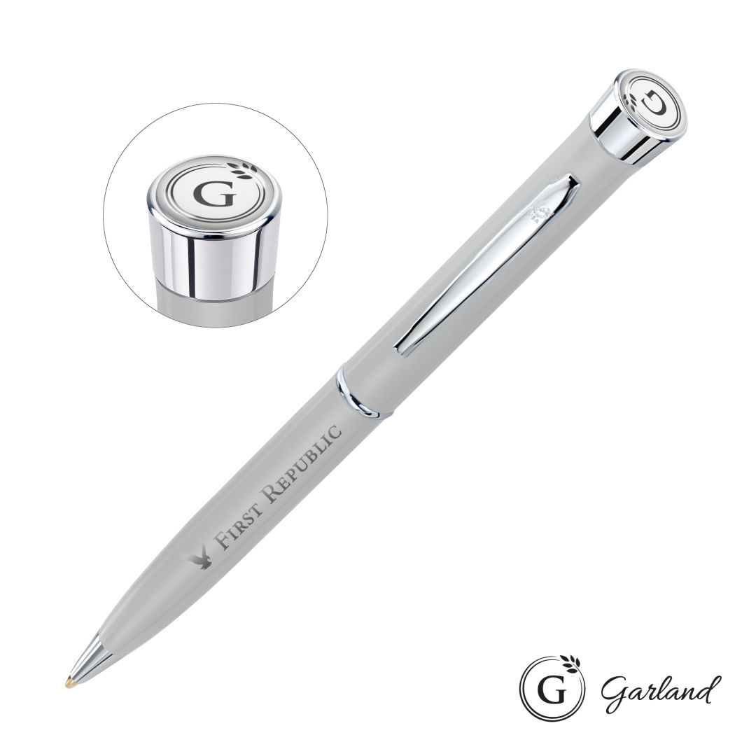 Garland® Color Matte Twist Ballpoint Pen - Chrome 1