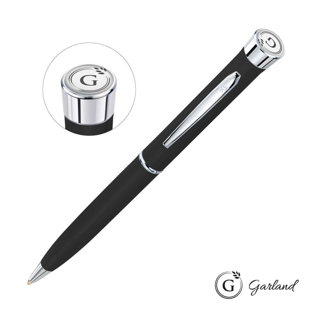 Garland® Color Matte Twist Ballpoint Pen - Chrome 1