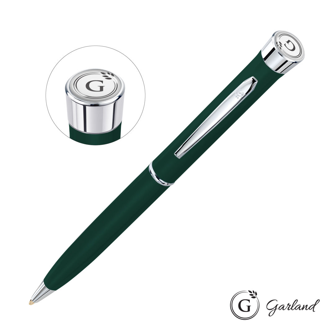 Garland® Color Matte Twist Ballpoint Pen - Chrome 1