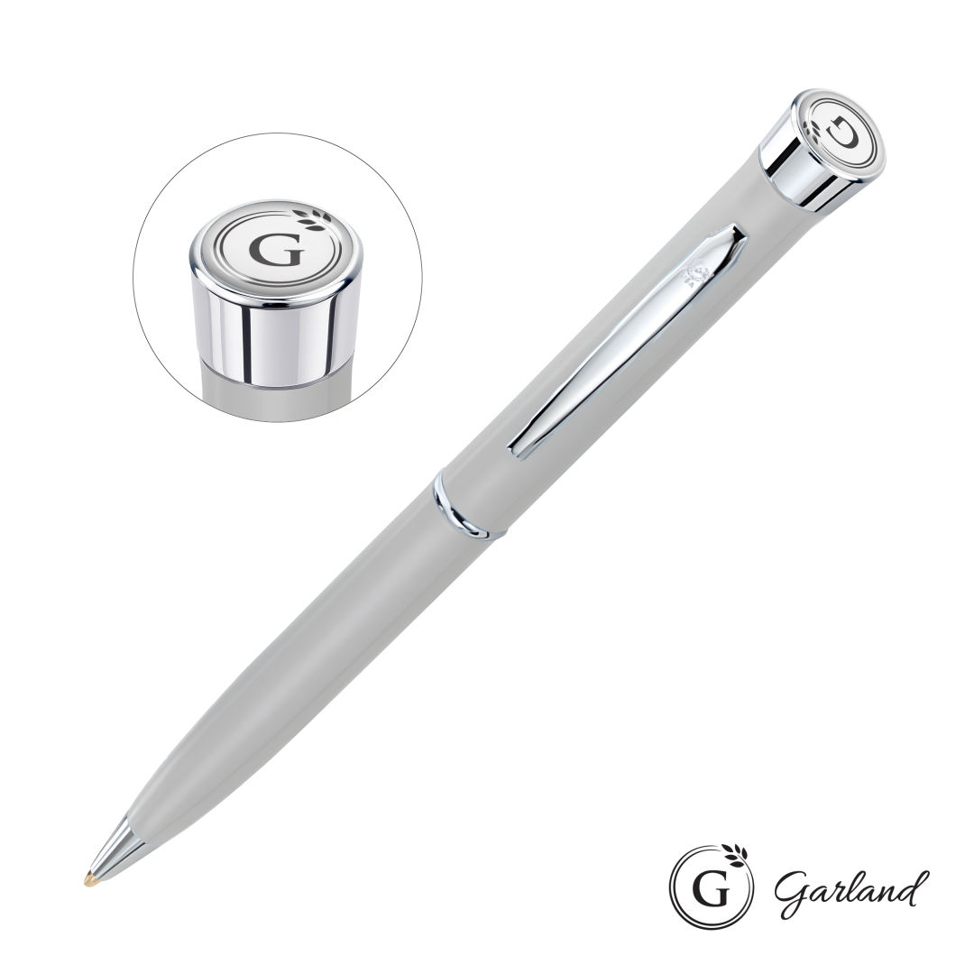 Garland® Color Matte Twist Ballpoint Pen - Chrome 1