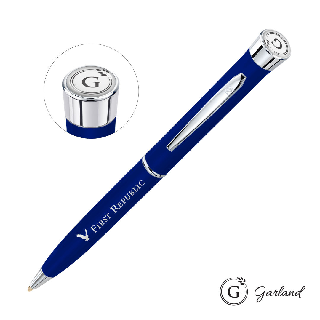 Garland® Color Matte Twist Ballpoint Pen - Chrome 1