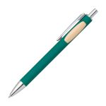 Sylvia Clicker Pen w/Bamboo Accent - Green (Blank) Sylvia Clicker Pen w/Bamboo Accent - Green (Blank)
