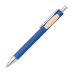 Sylvia Clicker Pen w/Bamboo Accent - Royal Blue (Blank) Sylvia Clicker Pen w/Bamboo Accent - Royal Blue (Blank)