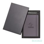 Eccolo? Techno Journal/Clicker Pen Gift Set - (M) - Gray PMS 424/ Silver / 5.5 x 8.25 Eccolo? Techno Journal/Clicker Pen Gift Set - (M) - Gray PMS 424/ Silver / 5.5 x 8.25