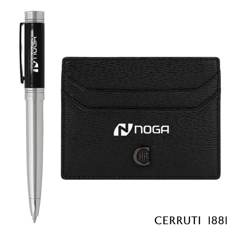 Cerruti 1881® Hamilton Card Holder & Ballpoint Pen Gift Set 1 Cerruti 1881® Hamilton Card Holder & Ballpoint Pen Gift Set 1
