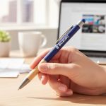 Assias Aluminum Pen w/Bamboo Grip & Blue Refill - Group (Glamour) Assias Aluminum Pen w/Bamboo Grip & Blue Refill - Group (Glamour)