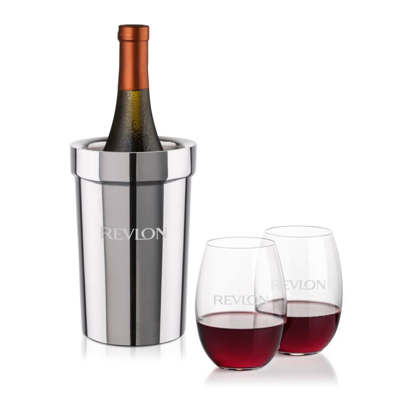 Milano Wine Cooler & Carlita Stemless Wine Set 1 Milano Wine Cooler & Carlita Stemless Wine Set 1