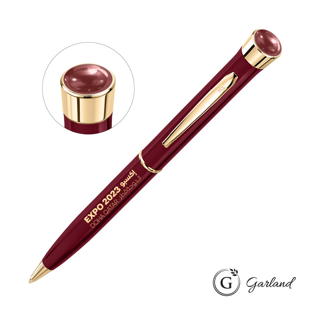 Garland® Color Aura Twist Ballpoint Pen - Gold Accent 1
