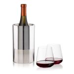 Catania Wine Cooler & Breckland Stemless Wine Set - Set of 3 (Blank) Catania Wine Cooler & Breckland Stemless Wine Set - Set of 3 (Blank)
