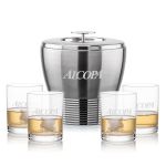 Genoa Ice Bucket & Monterey On-the-Rocks Set - Set of 5 Genoa Ice Bucket & Monterey On-the-Rocks Set - Set of 5
